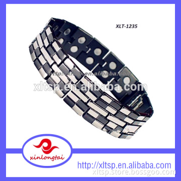 Custom magnetic positive energy couple bracelet